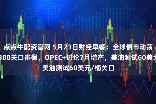 点点牛配资官网 5月23日财经早餐：全球债市动荡，金价3300关口徘徊，OPEC+讨论7月增产，美油测试60美元/桶关口
