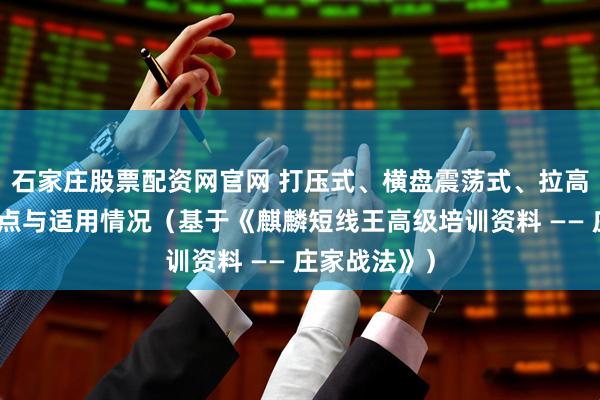石家庄股票配资网官网 打压式、横盘震荡式、拉高式建仓的特点与适用情况（基于《麒麟短线王高级培训资料 —— 庄家战法》）